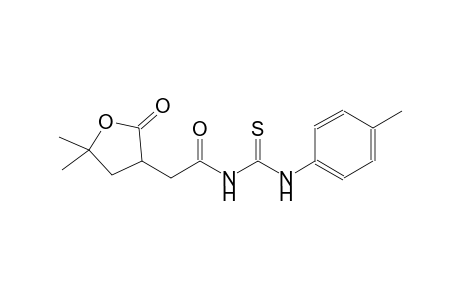 N-[(5,5-dimethyl-2-oxotetrahydro-3-furanyl)acetyl]-N'-(4-methylphenyl)thiourea