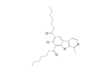 10,12-DIHEPTANOYL-11-HYDROXY-3-METHYL-BETA-CARBOLINE