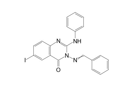 3-(benzylideneamino)-6-iodo-2-(phenylamino)quinazolin-4(3H)-one
