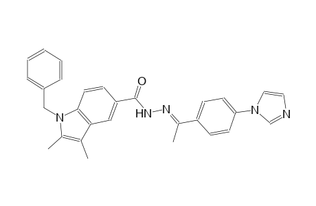 1-benzyl-N'-{(E)-1-[4-(1H-imidazol-1-yl)phenyl]ethylidene}-2,3-dimethyl-1H-indole-5-carbohydrazide