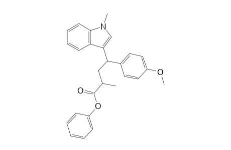 phenyl 4-(4-methoxyphenyl)-2-methyl-4-(1-methyl-1H-indol-3-yl)butanoate