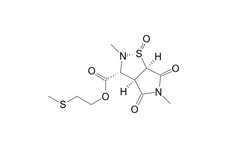 2H-Pyrrolo[3,4-d]isothiazole-3-carboxylic acid, hexahydro-5-methyl-3-[2-(methylthio)ethyl]-4,6-dioxo-, methyl ester, 1-oxide, (1.alpha.,3.alpha.,3a.alpha.,6a.alpha.)-(.+-.)-