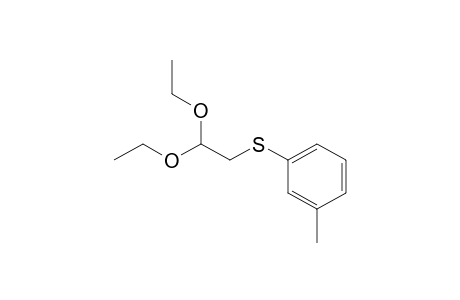 Benzene, 1-[(2,2-diethoxyethyl)thio]-3-methyl-