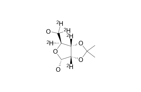 2,3-O-ISOPROPYLIDENE-ALPHA-D-RIBOFURANOSE-2,3,4,5,5'-[(2)-H-(5)];ALPHA-ANOMER