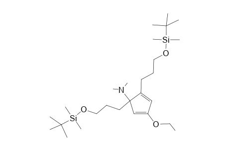 1,2-bis[3-[tert-butyl(dimethyl)silyl]oxypropyl]-4-ethoxy-N,N-dimethyl-1-cyclopenta-2,4-dienamine