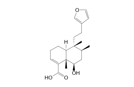 (4aS,5R,6S,8R,8aS)-5-[2-(3-furanyl)ethyl]-8-hydroxy-5,6,8a-trimethyl-3,4,4a,6,7,8-hexahydronaphthalene-1-carboxylic acid