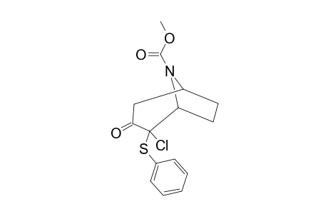 N-METHOXYCARBONYL-2-EXO-CHLORO-2-ENDO-(PHENYLSULFANYL)-8-AZABICYCLO-[3.2.1]-OCTAN-3-ONE;ROTAMER-#1