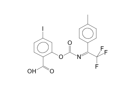 2-(2,2,2-TRIFLUORO-1-PARA-TOLYLETHYLIDENAMINOCARBONYLOXY)-4-IODOBENZOIC ACID