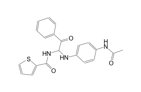 2-thiophenecarboxamide, N-[1-[[4-(acetylamino)phenyl]amino]-2-oxo-2-phenylethyl]-
