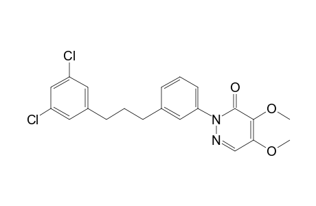 3(2H)-Pyridazinone, 2-[3-[3-(3,5-dichlorophenyl)propyl]phenyl]-4,5-dimethoxy-
