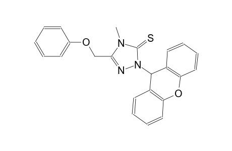 3H-1,2,4-triazole-3-thione, 2,4-dihydro-4-methyl-5-(phenoxymethyl)-2-(9H-xanthen-9-yl)-