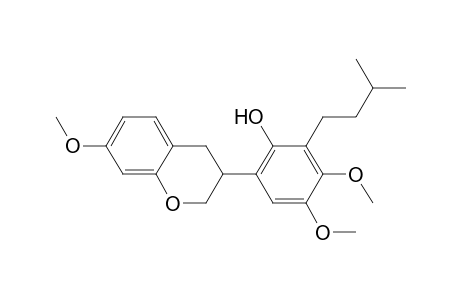 Phenol, 6-(3,4-dihydro-7-methoxy-2H-1-benzopyran-3-yl)-3,4-dimethoxy-2-(3-methylbutyl)-