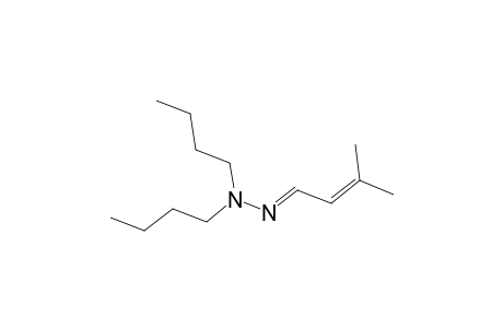 2-Butenal, 3-methyl-, dibutylhydrazone