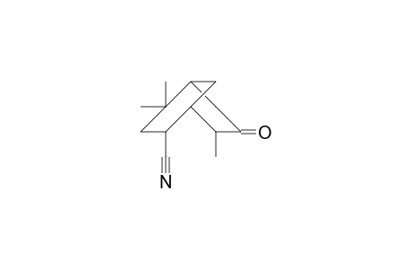 6eq-Cyano-4,8,8-trimethyl-bicyclo(3.3.1)nonan-3-one