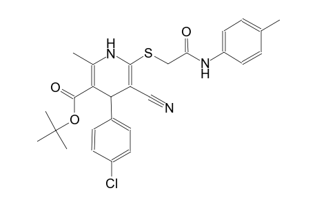 3-pyridinecarboxylic acid, 4-(4-chlorophenyl)-5-cyano-1,4-dihydro-2-methyl-6-[[2-[(4-methylphenyl)amino]-2-oxoethyl]thio]-, 1,1-dimethylethyl ester