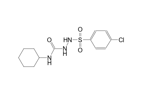 2-[(4-chlorophenyl)sulfonyl]-N-cyclohexylhydrazinecarboxamide
