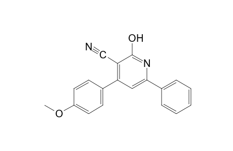 2-hydroxy-4-(p-methoxyphenyl)-6-phenylnicotinonitrile