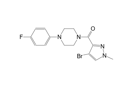 1-[(4-bromo-1-methyl-1H-pyrazol-3-yl)carbonyl]-4-(4-fluorophenyl)piperazine