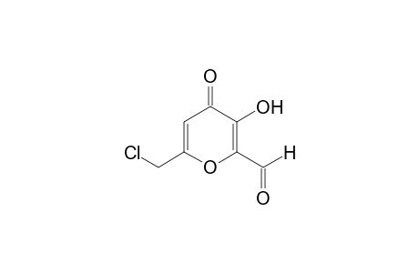 6-chloromethyl-3-hydroxy-4-oxo-4H-pyran-2-carboxaldehyde