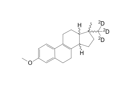 17.alpha. / 17.beta.-(Trideuteriomethyl)-3-methoxy-17.beta. / 17.alpha.-methyl-13,14,18-nor-estra-1,3,5(10),8-tetraene