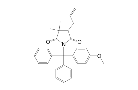2,5-Pyrrolidinedione, 1-[(4-methoxyphenyl)diphenylmethyl]-3,3-dimethyl-4-(2-propenyl)-, (.+-.)-