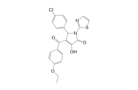 5-(4-chlorophenyl)-4-(4-ethoxybenzoyl)-3-hydroxy-1-(1,3-thiazol-2-yl)-1,5-dihydro-2H-pyrrol-2-one