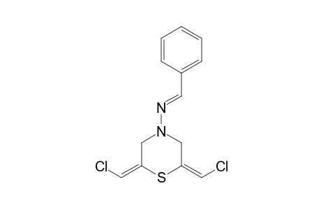 (2E,6E)-Bis(chloromethylidene)-N-(E)-phenylmethylidene]thiomorpholin-4-amine