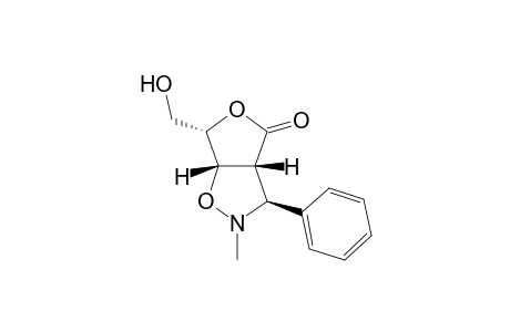 3(.alpha.),3a(.beta.),6(.alpha.),6a(.beta).-Tetrahydro-6-hydroxymethyl-2-methyl-3-phenyl-4H-furo[3,4-d]isoxol-4-one