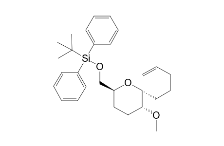 tert-Butyl-[[(2S,5R,6R)-5-methoxy-6-pent-4-enyl-2-oxanyl]methoxy]-diphenylsilane