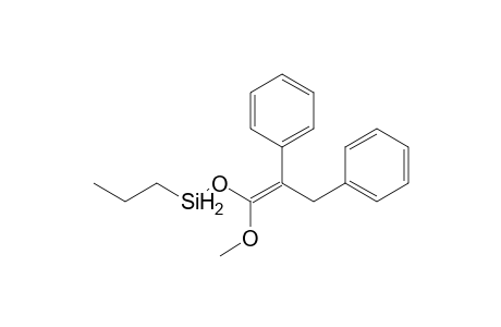 1-Methoxy-1-propylsilyloxy-2-phenyl-2-benzylethene