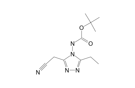 3-ETHYL-4-TERT.-BUTOXYCARBONYLAMINO-5-CYANOMETHYL-4H-1,2,4-TRIAZOLE