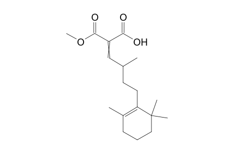 2-(Methoxycarbonyl)-4-methyl-6-(2,6,6-trimethylcyclohex-1-enyl)hex-2-enoic acid