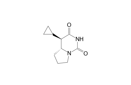 (4RS,5aRS)-4-Cyclopropyl-4a,5,6,7-tetrahydro-1,3-dioxopyrrolo[1,2-c]pyrimidine