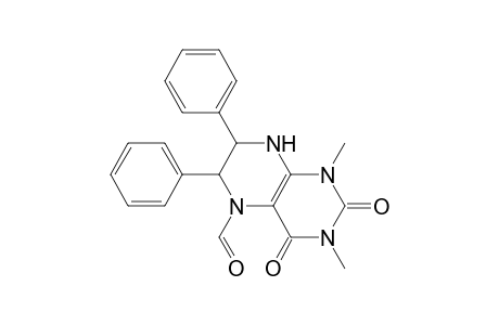 5(1H)-Pteridinecarboxaldehyde, 2,3,4,6,7,8-hexahydro-1,3-dimethyl-2,4-dioxo-6,7-diphenyl-