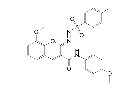 benzenesulfonic acid, 4-methyl-, 2-[(2Z)-8-methoxy-3-[[(4-methoxyphenyl)amino]carbonyl]-2H-1-benzopyran-2-ylidene]hydrazide
