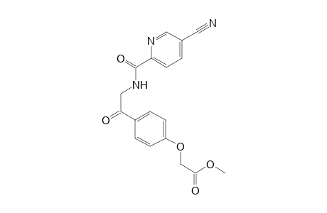 2-[4-[2-[(5-cyanopicolinoyl)amino]acetyl]phenoxy]acetic acid methyl ester