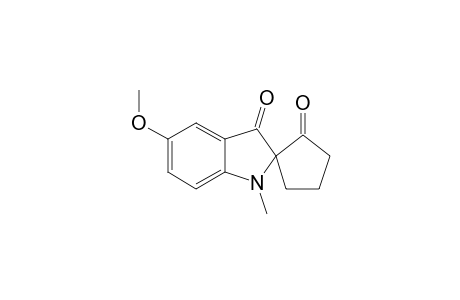 5'-methoxy-1'-methylspiro[cyclopentane-1,2'-indoline]-2,3'-dione