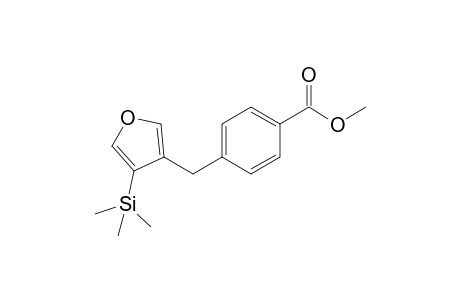 4-[(4'-Methoxycarbonyl)benzyl]-3-(trimethylsilyl)furan