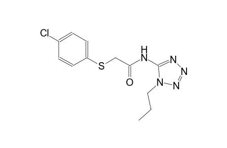 2-[(4-chlorophenyl)sulfanyl]-N-(1-propyl-1H-tetraazol-5-yl)acetamide