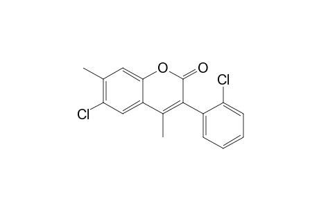 6-Chloro-3-(2'-chlorophenyl)-4,7-dimethylcoumarin