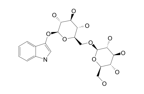 GLUCOINDICAN;3-O-BETA-D-GLUCOPYRANOSYL-(1->6)-BETA-D-GLUCOPYRANOSYL-INDOLE