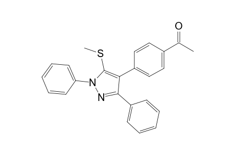 4-(4-Acetylphenyl)-5-(methylthio)-1,3-diphenyl-1H-pyrazole