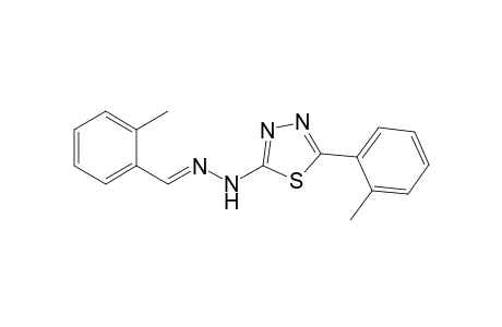 2-(2-Methylbenzylidene)-1-(5-(2-methylphenyl)-1,3,4-thiadiazol-2-yl)hydrazine