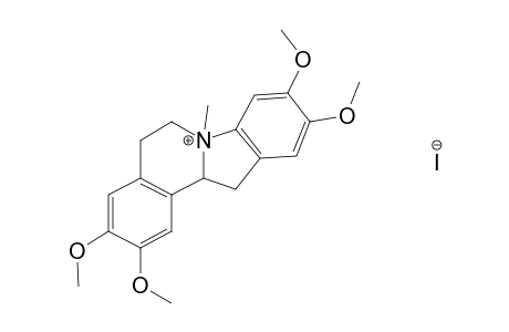 N-Methyl-2,3,9,10-tetramethoxy-5,6,12,12a-tetrahydroindolo[2,1-a]isoquinolinium iodide