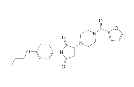 3-[4-(2-furoyl)-1-piperazinyl]-1-(4-propoxyphenyl)-2,5-pyrrolidinedione
