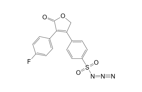 3-(4-FLUOROPHENYL)-4-(4-SULFONYLAZIDOPHENYL)-2(5H)-FURANONE