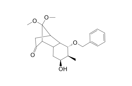 (5S,6S,7S)-5-Benzyloxy-7-hydroxy-9,9-dimethoxy-6-methyl-octahydro-1,4-methano-naphthalen-2-one