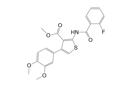 methyl 4-(3,4-dimethoxyphenyl)-2-[(2-fluorobenzoyl)amino]-3-thiophenecarboxylate