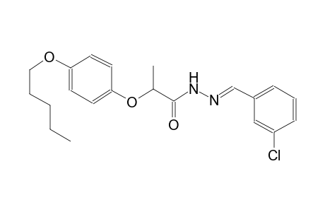 propanoic acid, 2-[4-(pentyloxy)phenoxy]-, 2-[(E)-(3-chlorophenyl)methylidene]hydrazide