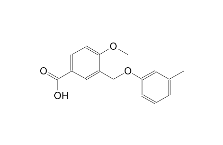 4-methoxy-3-[(3-methylphenoxy)methyl]benzoic acid